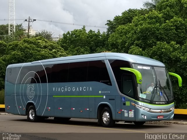 Viação Garcia 8433 na cidade de Londrina, Paraná, Brasil, por Rogério César. ID da foto: 5685607.