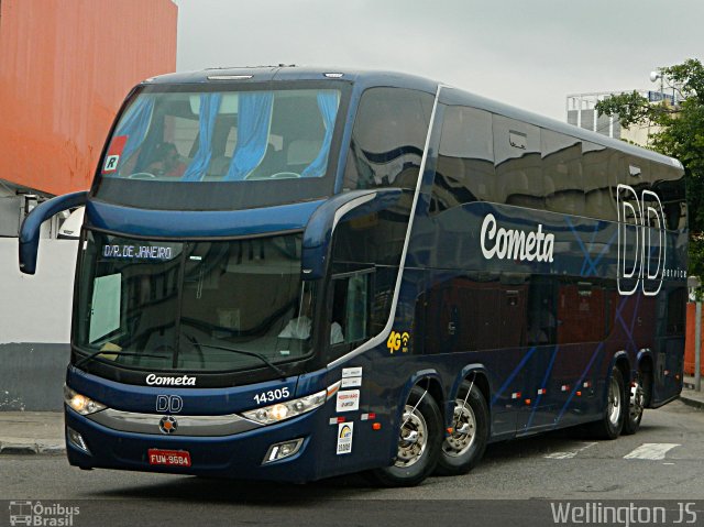 Viação Cometa 14305 na cidade de Rio de Janeiro, Rio de Janeiro, Brasil, por Wellington de Jesus Santos. Número da foto: #5687808.
