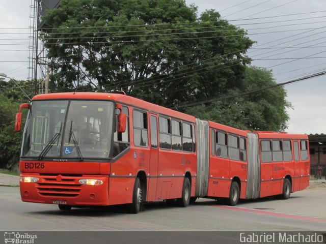 Transporte Coletivo Glória BD126 na cidade de Curitiba, Paraná, Brasil, por Gabriel Machado. Número da foto: #5687780.