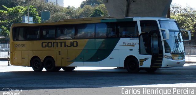 Empresa Gontijo de Transportes 12055 na cidade de Belo Horizonte, Minas Gerais, Brasil, por Carlos Henrique Pereira. ID da foto: 5690602.