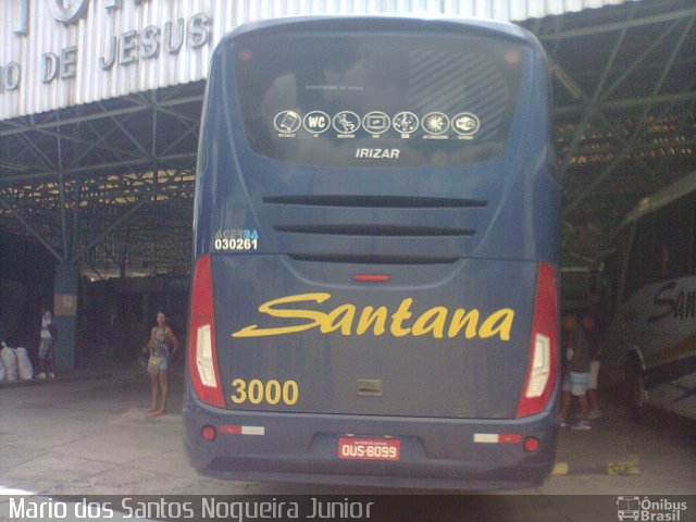 Empresas de Transportes Santana e São Paulo 3000 na cidade de Santo Antônio de Jesus, Bahia, Brasil, por Mario dos Santos Nogueira Junior. Número da foto: #5689835.