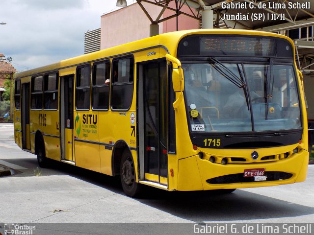 Viação Leme 1715 na cidade de Jundiaí, São Paulo, Brasil, por Gabriel Giacomin de Lima. Número da foto: #5690017.