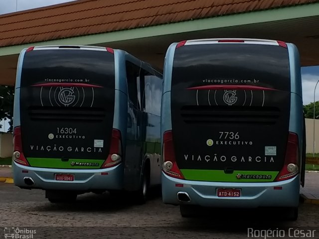 Viação Garcia 7736 na cidade de Santa Cruz do Rio Pardo, São Paulo, Brasil, por Rogério César. Número da foto: #5690992.