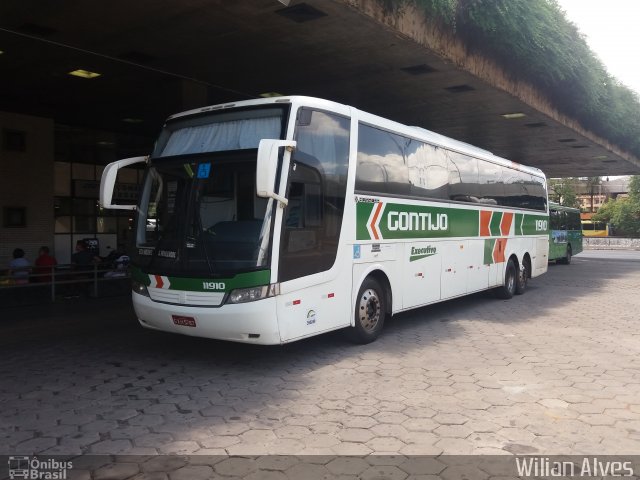 Empresa Gontijo de Transportes 11910 na cidade de Belo Horizonte, Minas Gerais, Brasil, por Wilian Alves. ID da foto: 5690324.