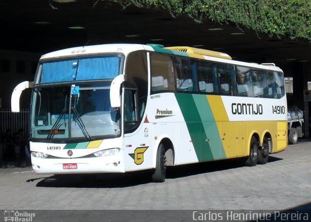 Empresa Gontijo de Transportes 14910 na cidade de Belo Horizonte, Minas Gerais, Brasil, por Carlos Henrique Pereira. Número da foto: #5690613.