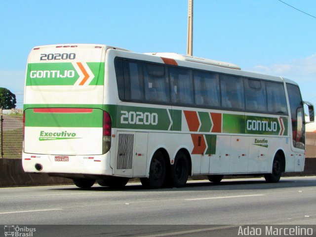 Empresa Gontijo de Transportes 20200 na cidade de Betim, Minas Gerais, Brasil, por Adão Raimundo Marcelino. ID da foto: 5693266.