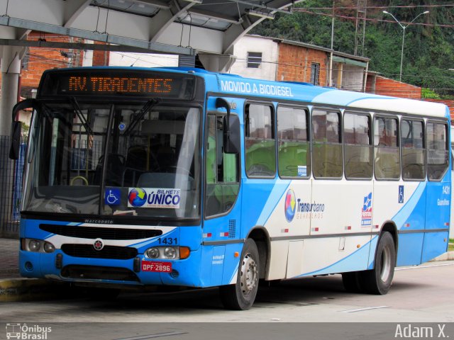 VUG - Viação Urbana Guarulhos 1431 na cidade de Guarulhos, São Paulo, Brasil, por Adam Xavier Rodrigues Lima. Número da foto: #5692688.
