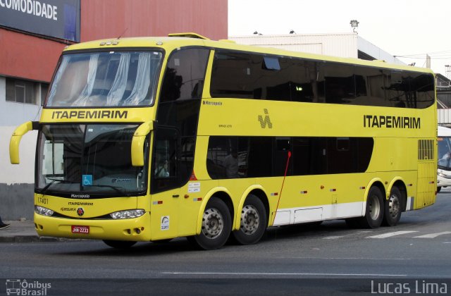 Viação Itapemirim 17401 na cidade de Rio de Janeiro, Rio de Janeiro, Brasil, por Lucas Lima. Número da foto: #5692737.
