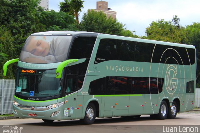 Viação Garcia 7177 na cidade de Curitiba, Paraná, Brasil, por Luan Lenon. ID da foto: 5693882.