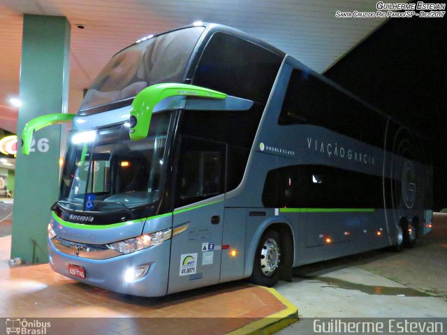 Viação Garcia 8611 na cidade de Santa Cruz do Rio Pardo, São Paulo, Brasil, por Guilherme Estevan. Número da foto: #5695327.