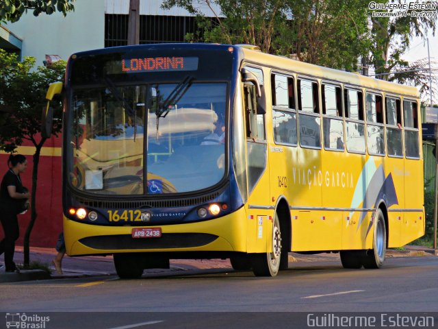 Viação Garcia 16412 na cidade de Londrina, Paraná, Brasil, por Guilherme Estevan. ID da foto: 5695367.