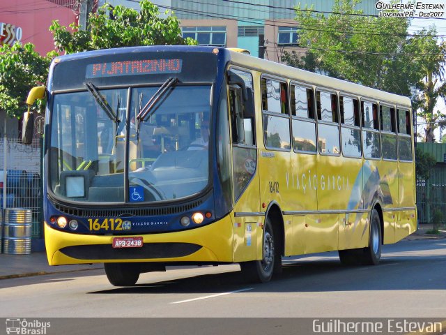 Viação Garcia 16412 na cidade de Londrina, Paraná, Brasil, por Guilherme Estevan. Número da foto: #5695343.