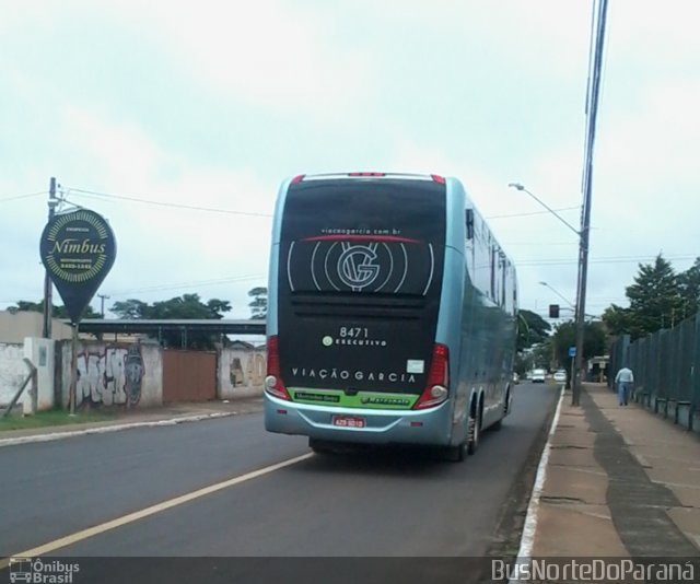 Viação Garcia 8471 na cidade de Apucarana, Paraná, Brasil, por Josino Vieira. ID da foto: 5695422.