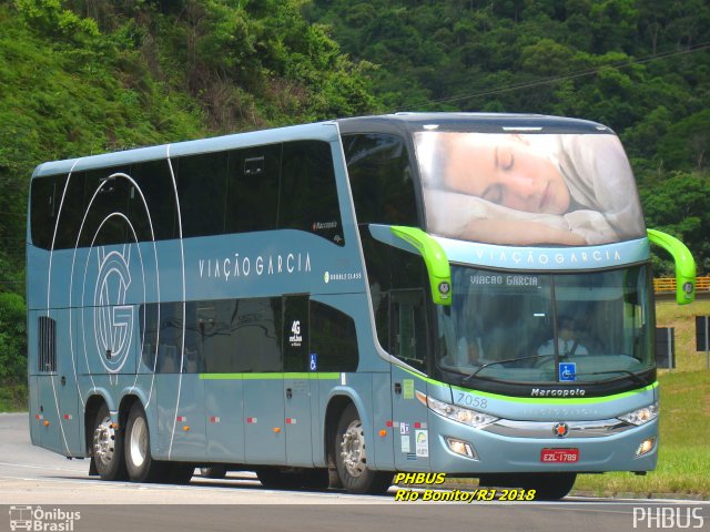 Viação Garcia 7008 na cidade de Rio Bonito, Rio de Janeiro, Brasil, por Paulo Henrique. Número da foto: #5694966.