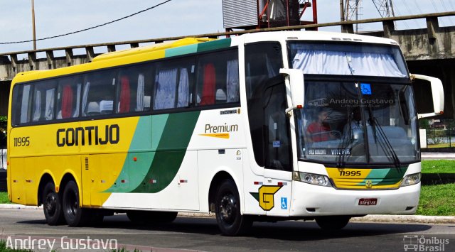 Empresa Gontijo de Transportes 11995 na cidade de Vitória, Espírito Santo, Brasil, por Andrey Gustavo. ID da foto: 5694173.