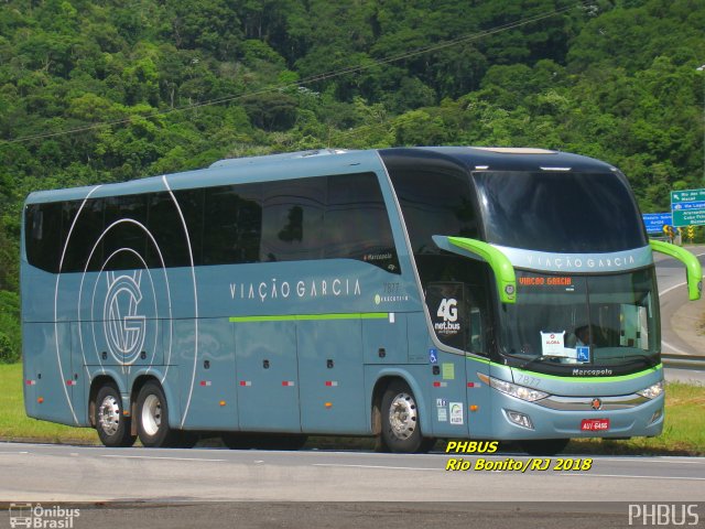 Viação Garcia 7877 na cidade de Rio Bonito, Rio de Janeiro, Brasil, por Paulo Henrique. ID da foto: 5694957.