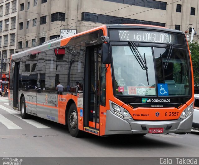 Viação Gato Preto 8 2557 na cidade de São Paulo, São Paulo, Brasil, por Caio  Takeda. Número da foto: #5696238.