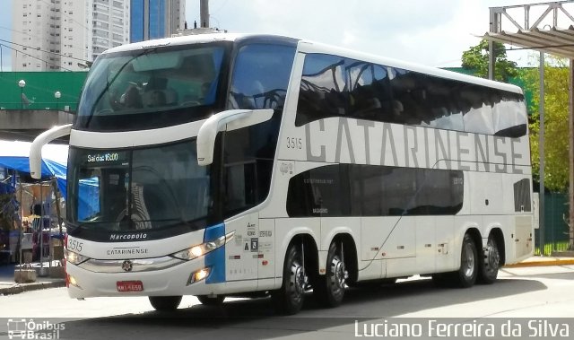 Auto Viação Catarinense 3515 na cidade de São Paulo, São Paulo, Brasil, por Luciano Ferreira da Silva. Número da foto: #5696145.