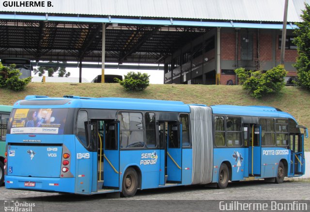 VCG - Viação Campos Gerais 1349 na cidade de Ponta Grossa, Paraná, Brasil, por Guilherme Bomfim. ID da foto: 5695952.