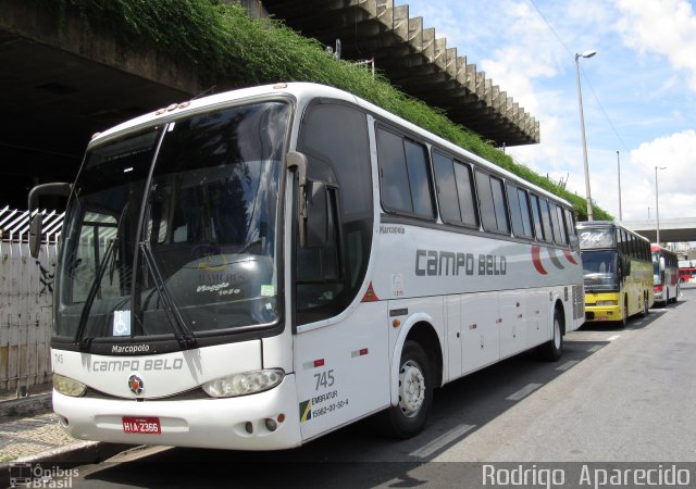 Viação Campo Belo - VCB Transportes 745 na cidade de Belo Horizonte, Minas Gerais, Brasil, por Rodrigo  Aparecido. Número da foto: #5697672.