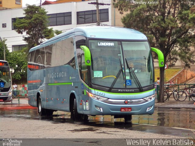 Viação Garcia 8443 na cidade de Sorocaba, São Paulo, Brasil, por Weslley Kelvin Batista. Número da foto: #5696878.