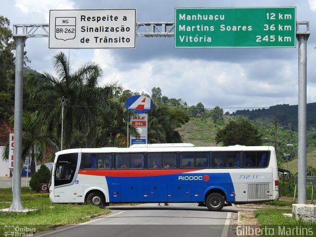 Viação Riodoce 71211 na cidade de Manhuaçu, Minas Gerais, Brasil, por Gilberto Martins. ID da foto: 5695791.