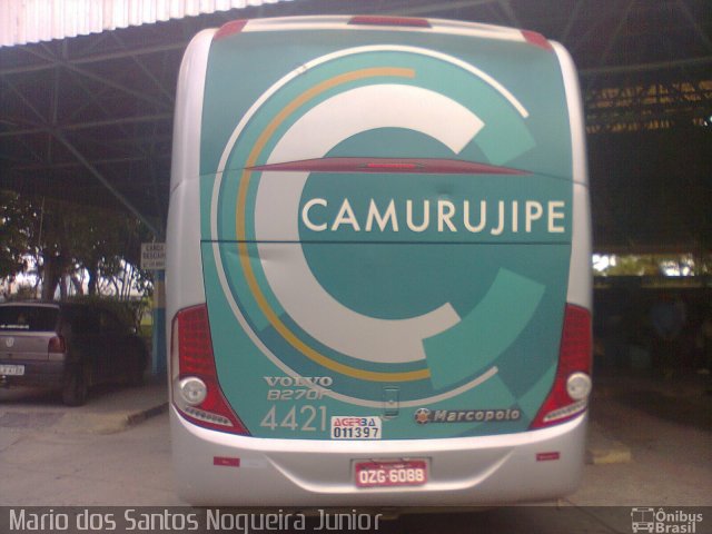 Auto Viação Camurujipe 4421 na cidade de Santo Antônio de Jesus, Bahia, Brasil, por Mario dos Santos Nogueira Junior. Número da foto: #5697667.