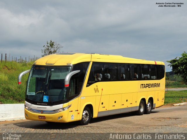 Viação Itapemirim 60811 na cidade de João Monlevade, Minas Gerais, Brasil, por Antonio Carlos Fernandes. Número da foto: #5627495.