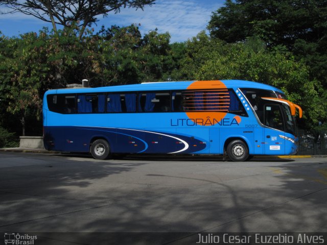 Litorânea Transportes Coletivos 5687 na cidade de São Paulo, São Paulo, Brasil, por Julio Cesar Euzebio Alves. ID da foto: 5628451.