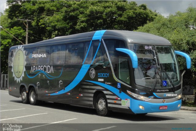 Empresa de Ônibus Nossa Senhora da Penha 53001 na cidade de São José dos Campos, São Paulo, Brasil, por Marcus Prado. ID da foto: 5627635.