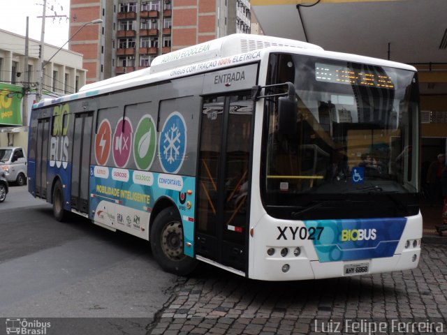 Auto Viação São José dos Pinhais XY027 na cidade de Curitiba, Paraná, Brasil, por Luiz Felipe Ferreira. ID da foto: 5628747.