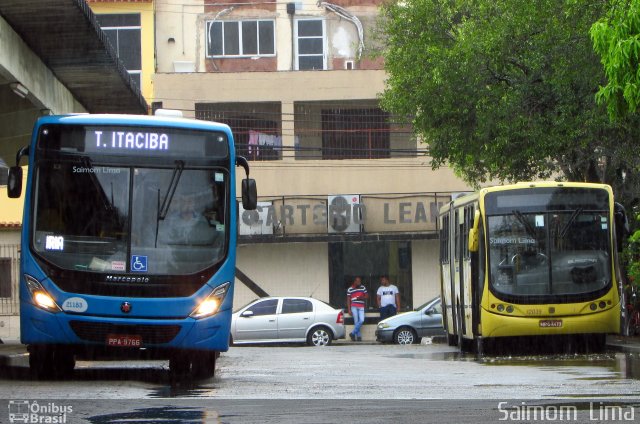 Santa Zita Transportes Coletivos 21183 na cidade de Vila Velha, Espírito Santo, Brasil, por Saimom  Lima. ID da foto: 5628292.