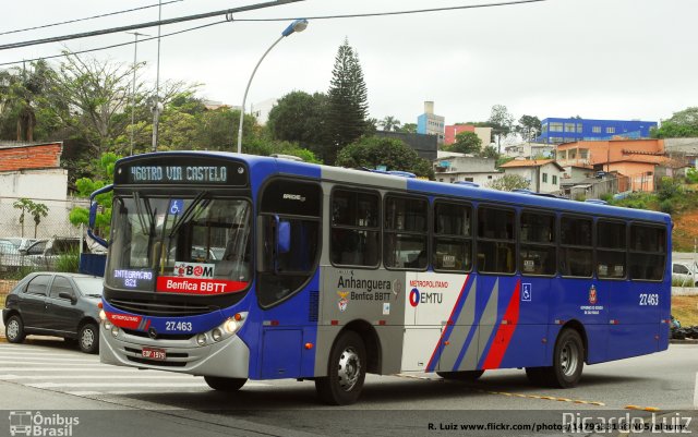 BBTT - Benfica Barueri Transporte e Turismo 27.463 na cidade de Cotia, São Paulo, Brasil, por Ricardo Luiz. ID da foto: 5629511.