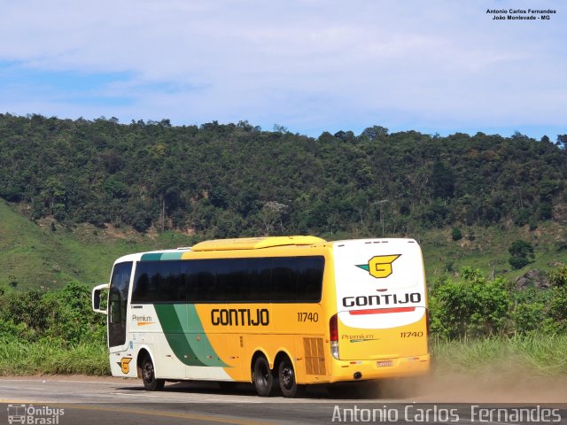 Empresa Gontijo de Transportes 11740 na cidade de João Monlevade, Minas Gerais, Brasil, por Antonio Carlos Fernandes. Número da foto: #5627481.