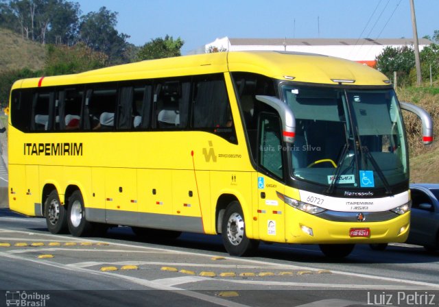 Viação Itapemirim 60727 na cidade de Barra Mansa, Rio de Janeiro, Brasil, por Luiz Petriz. Número da foto: #5699946.