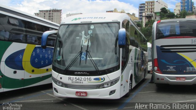 Marinho Transporte e Turismo RJ 542.016 na cidade de Aparecida, São Paulo, Brasil, por Alex Ramos Ribeiro. Número da foto: #5701536.