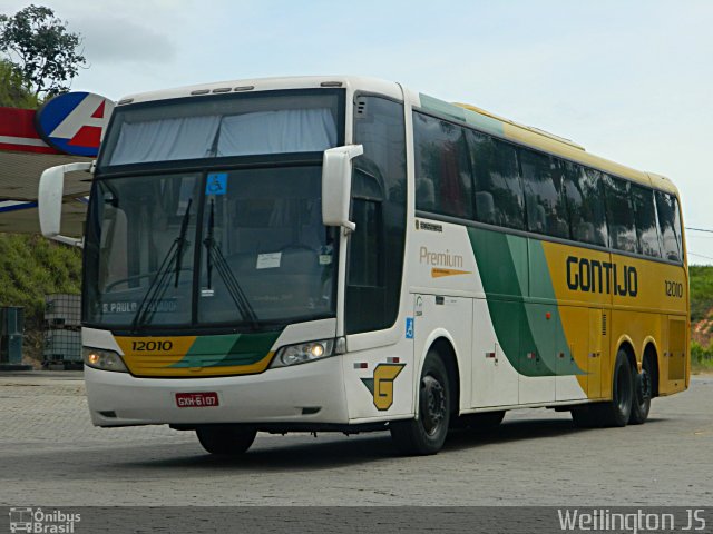 Empresa Gontijo de Transportes 12010 na cidade de Paraíba do Sul, Rio de Janeiro, Brasil, por Wellington de Jesus Santos. ID da foto: 5700132.