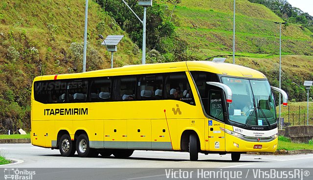 Viação Itapemirim 60781 na cidade de Petrópolis, Rio de Janeiro, Brasil, por Victor Henrique. ID da foto: 5700751.