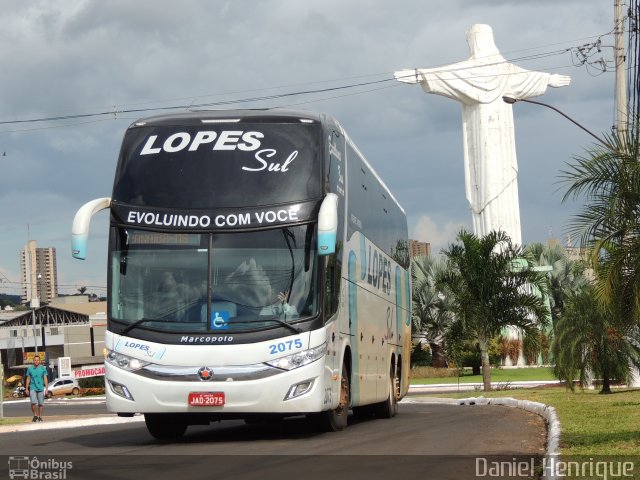 LopeSul Transportes - Lopes e Oliveira Transportes e Turismo - Lopes Sul 2075 na cidade de Rio Verde, Goiás, Brasil, por Daniel Henrique. Número da foto: #5699236.