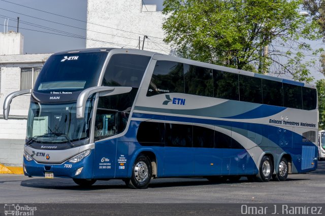 ETN - Enlaces Terrestres Nacionales 7030 na cidade de Gustavo A. Madero, Ciudad de México, México, por Omar Ramírez Thor2102. Número da foto: #5700358.