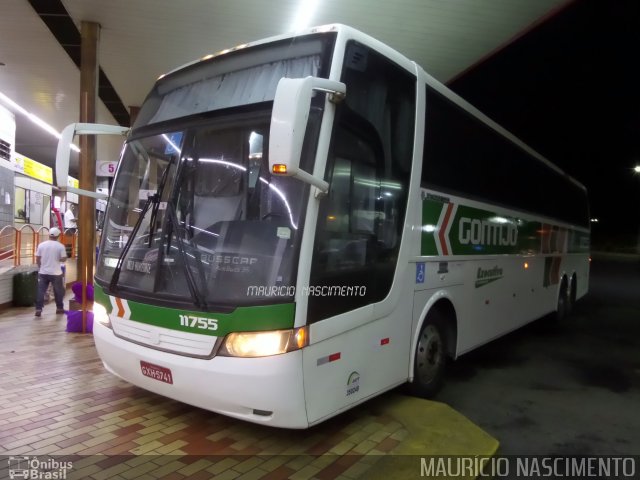 Empresa Gontijo de Transportes 11755 na cidade de João Monlevade, Minas Gerais, Brasil, por Maurício Nascimento. ID da foto: 5700155.