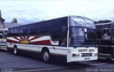 Happy Days Coaches 173 na cidade de Caernarfon, Gwynedd, País de Gales, por Donald Hudson. ID da foto: :id.