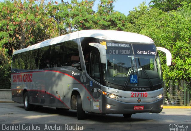 Viação Santa Cruz 217110 na cidade de São Paulo, São Paulo, Brasil, por Daniel Carlos  Avelar Rocha. ID da foto: 5703259.