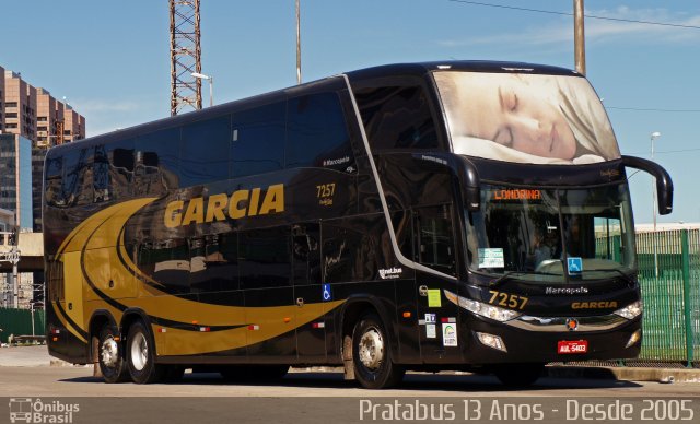Viação Garcia 7257 na cidade de São Paulo, São Paulo, Brasil, por Cristiano Soares da Silva. Número da foto: #5704412.