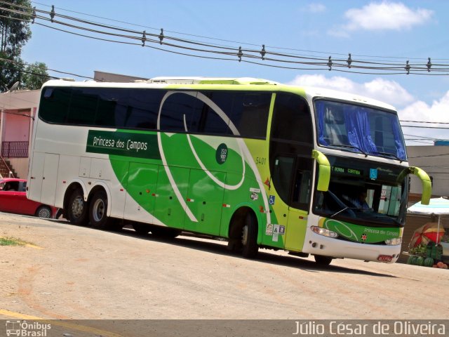 Expresso Princesa dos Campos 5401 na cidade de Imbaú, Paraná, Brasil, por Júlio César de Oliveira. Número da foto: #5704181.