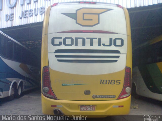 Empresa Gontijo de Transportes 18185 na cidade de Santo Antônio de Jesus, Bahia, Brasil, por Mario dos Santos Nogueira Junior. ID da foto: 5703832.