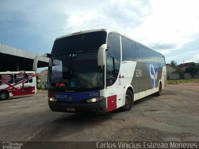 Viação São Luiz 3235 na cidade de Andradina, São Paulo, Brasil, por Carlos Vinicius Estevão Menezes. ID da foto: 5702172.