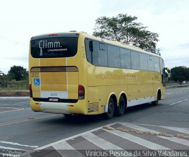 Viação Itapemirim 8655 na cidade de Campos dos Goytacazes, Rio de Janeiro, Brasil, por Vinicius Pessoa da Silva Valadares. ID da foto: 5703257.