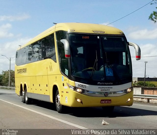 Viação Itapemirim 60825 na cidade de Campos dos Goytacazes, Rio de Janeiro, Brasil, por Vinicius Pessoa da Silva Valadares. ID da foto: 5632263.