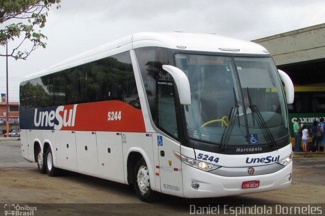 Unesul de Transportes 5244 na cidade de Tramandaí, Rio Grande do Sul, Brasil, por Daniel Espindola Dorneles. Número da foto: #5634253.